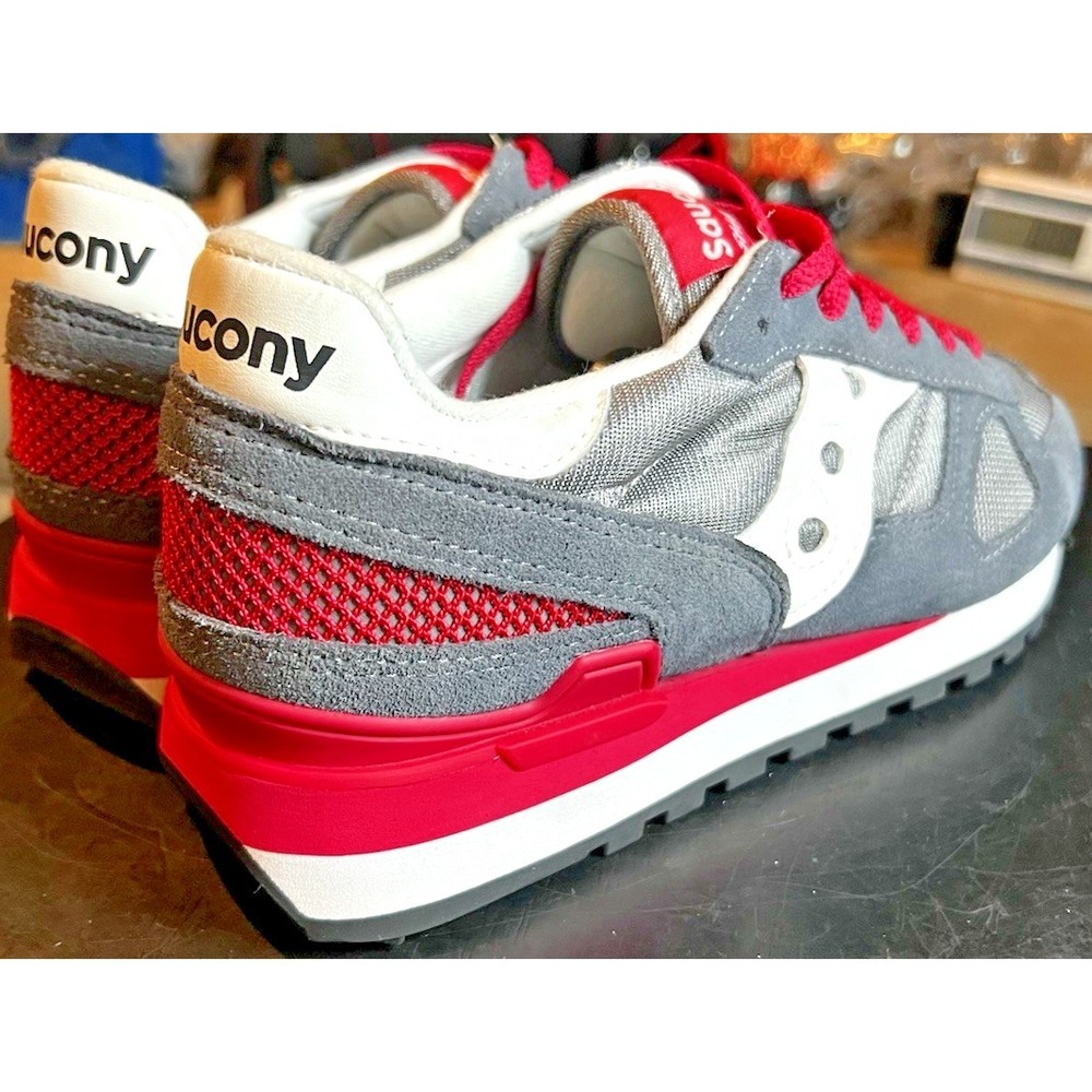 Saucony Shadow Original Sneakers (S1108-843) Women's Size 10 Running Gray/Pink - Picture 9 of 13